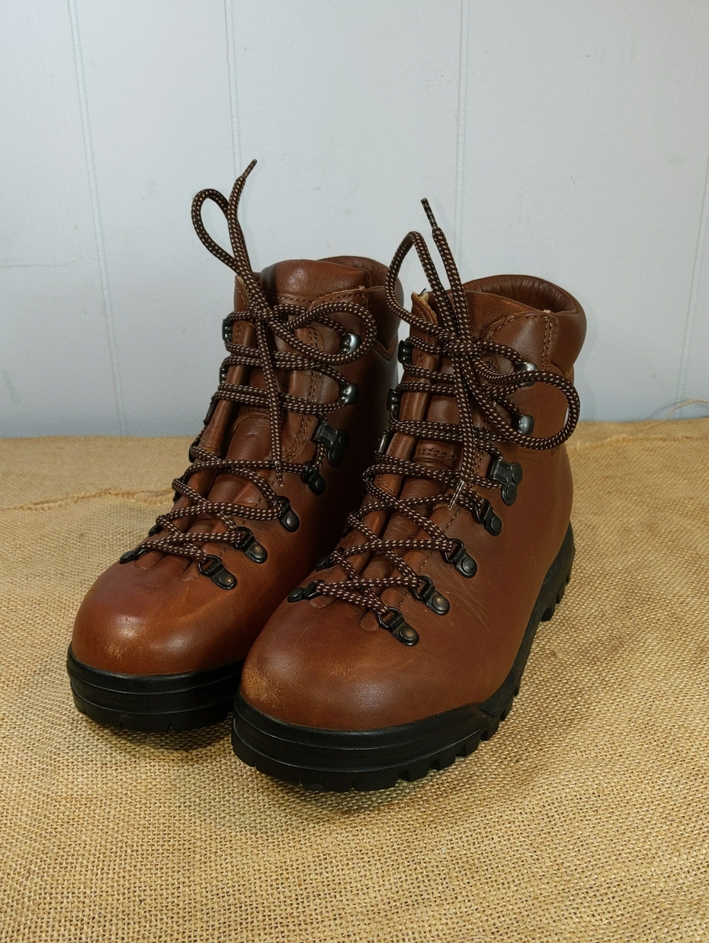 Scarpa SL Attack Vintage Leather Hiking Boots Men's Sz 6US/38.5EU, Brown/Black